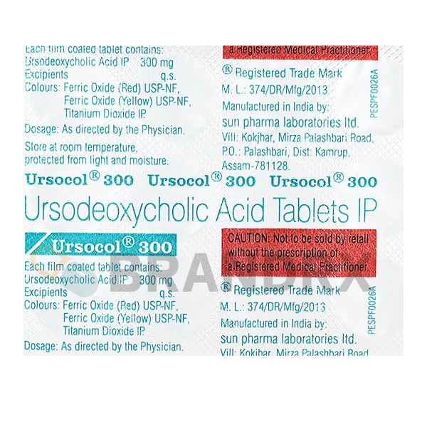 Ursocol 300 mg Sun Pharmaceuticals Industries
