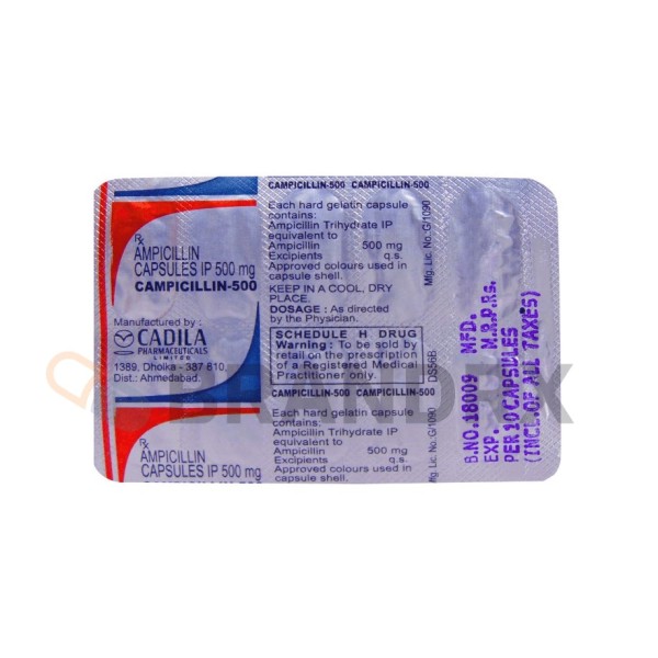 Campicillin 500 mg Cadila Pharmaceuticals Ltd.